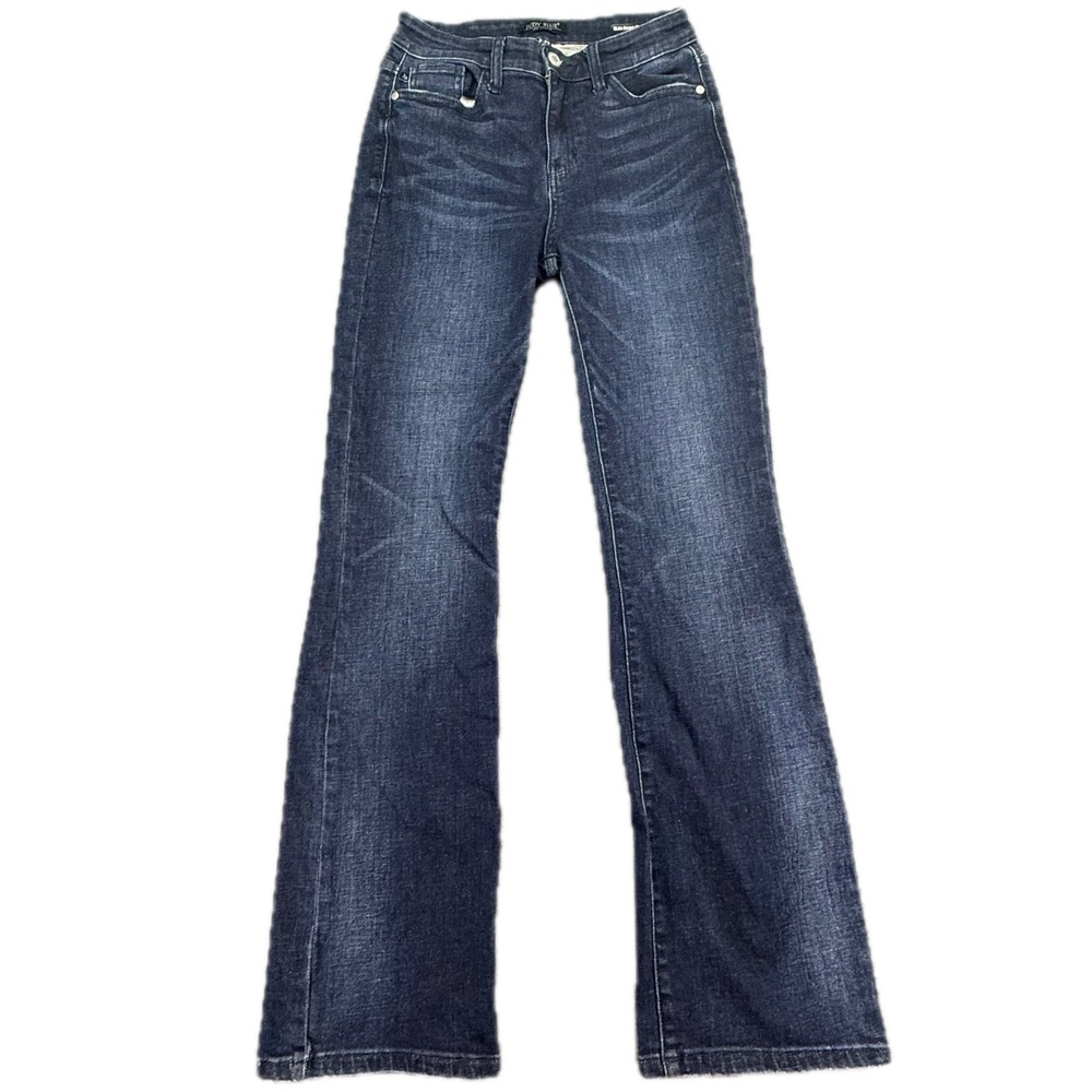 Judy Blue Slim Bootcut Jeans Womens 3/26 Dark Wash Stretch JB82162DK